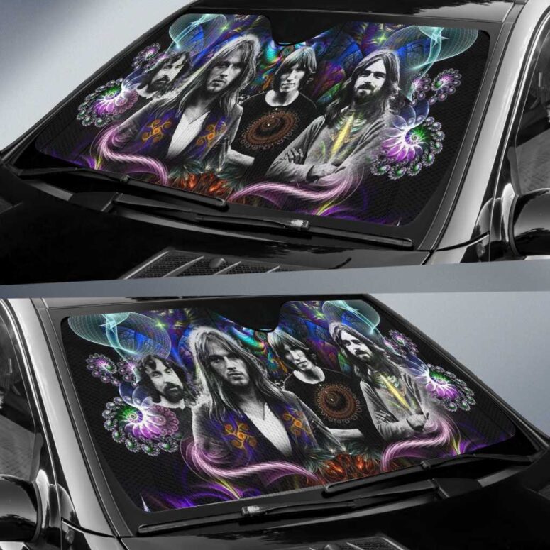 Dark Side Of The Moon Psychedelic Abstract Art Pink Floyd Auto Sun Shade Dark Side Of The Moon Psychedelic Abstract Art Pink Floyd Auto Sun Shade