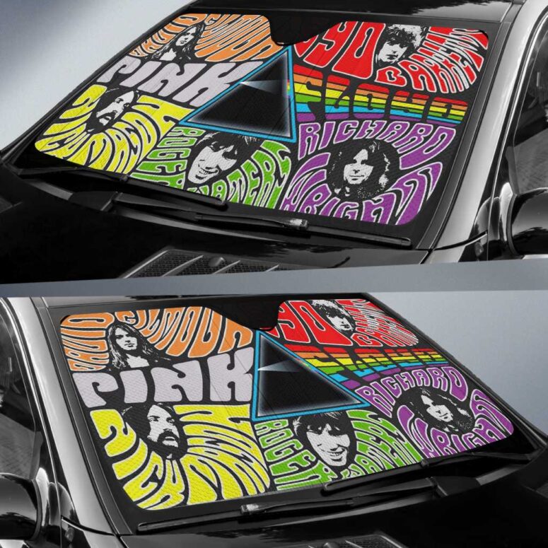 Pink floyd Member Art Full Color Auto Sun Shade Pink floyd Member Art Full Color Auto Sun Shade