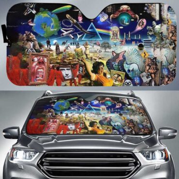Music is always by your side - Pink Floyd Auto Sun Shade Music is always by your side - Pink Floyd Auto Sun Shade