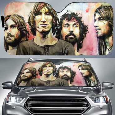 Pink Floyd Band Water Color Art Auto Sun Shade