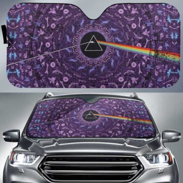 Pink Floyd Dark Side of the Moon Album Psychedelic Auto Sun Shade