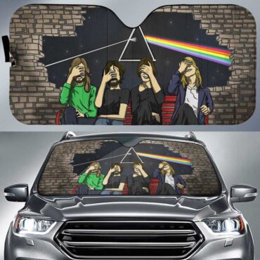 Pink Floyd Facepalm Auto Sun Shade