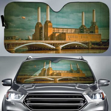 Flying Pig at Battersea Power Station Pink Floyd Auto Sun Shade