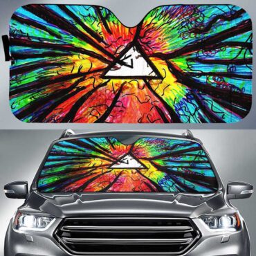 Pink Floyd Psychedelic Auto Sun Shade Pink Floyd Psychedelic Auto Sun Shade
