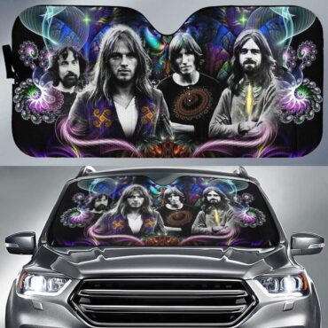 Dark Side Of The Moon Psychedelic Abstract Art Pink Floyd Auto Sun Shade