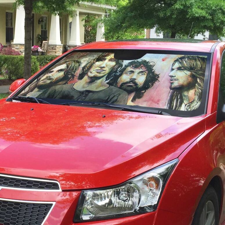 Pink Floyd Band Water Color Art Auto Sun Shade