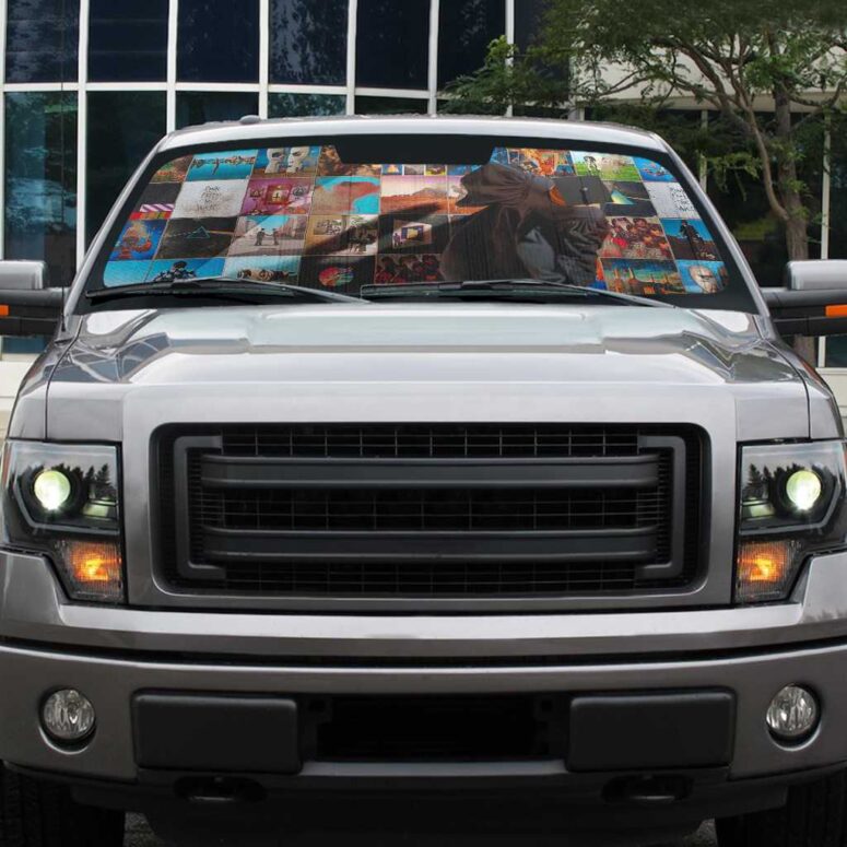 Foot In The Door - The Best Of Pink Floyd Auto Sun Shade Foot In The Door - The Best Of Pink Floyd Auto Sun Shade