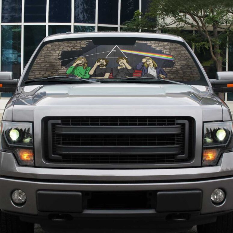 Pink Floyd Facepalm Auto Sun Shade Pink Floyd Facepalm Auto Sun Shade