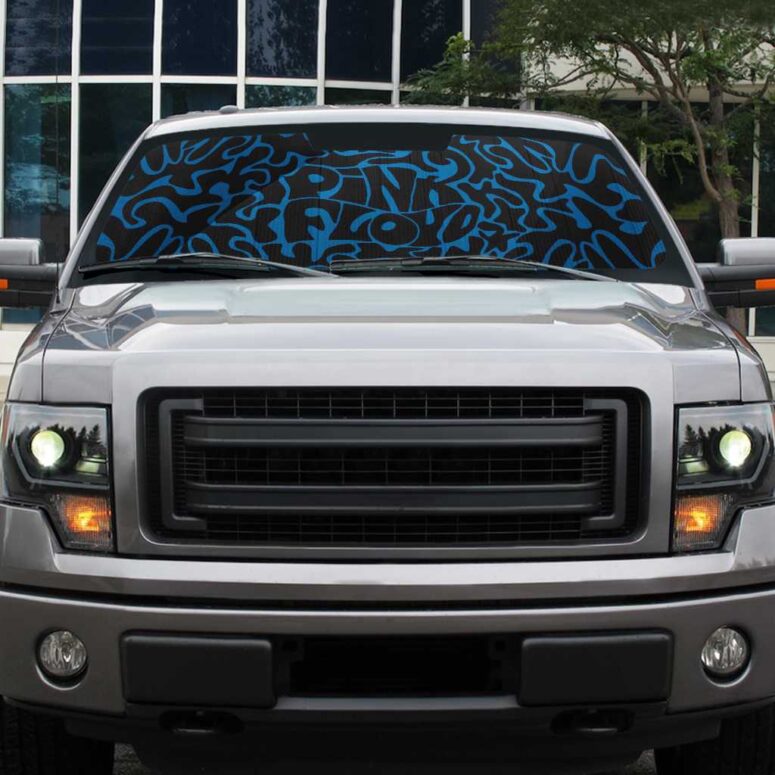 Pink Floyd Logo Cosmic psychedelic Art Auto Sun Shade