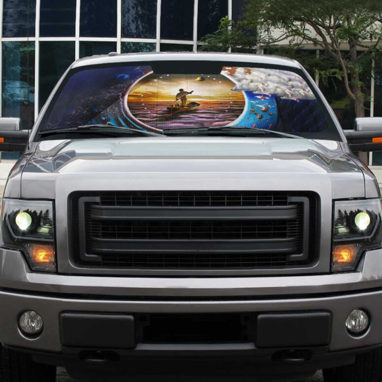 The Endless River Pink Floyd Auto Sun Shade The Endless River Pink Floyd Auto Sun Shade