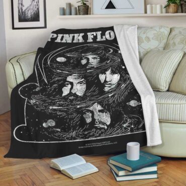 Pink Floyd Fleece Blanket - Cosmic Faces Premium