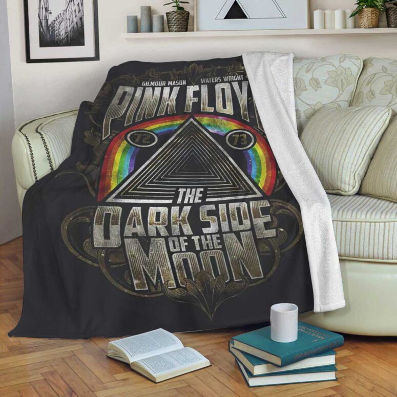Pink Floyd Fleece Blanket - Dark Side Of The Moon 1972 1973 Premium