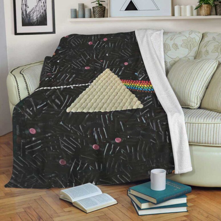 Pink Floyd Fleece Blanket - Dark Side Of The Moon Candy Premium