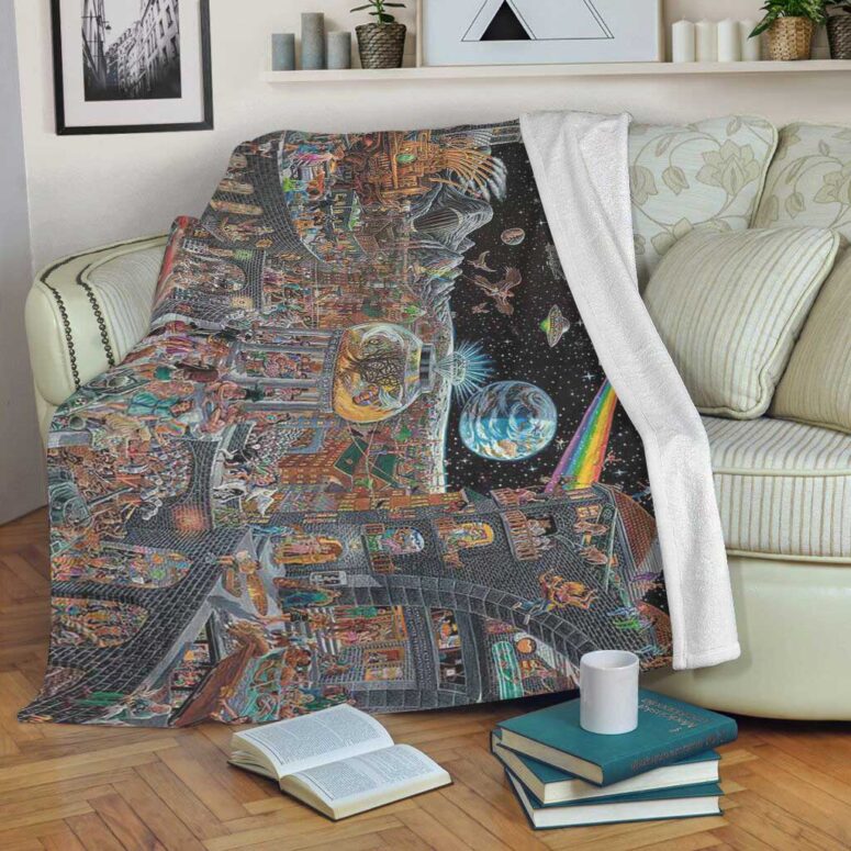 Pink Floyd Fleece Blanket - Echoes From The Darkside Of The Moon Premium
