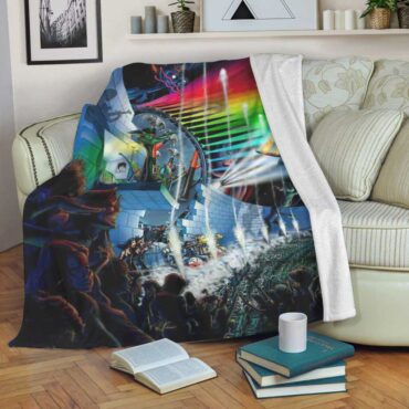 Pink Floyd Fleece Blanket - Interestellar Show Colorful Premium