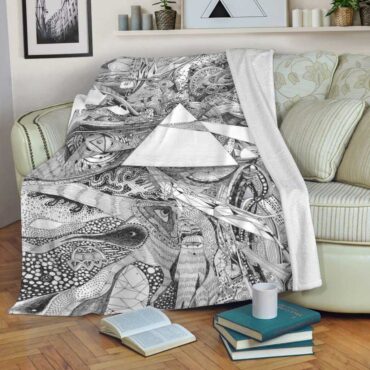 Pink Floyd Fleece Blanket - Memories  Fan Art Premium