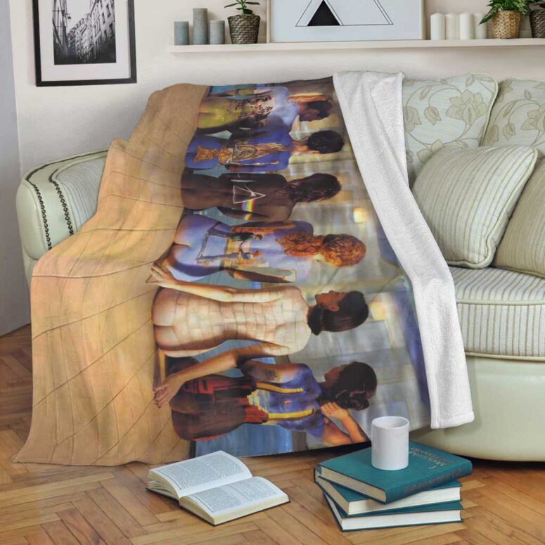 Pink Floyd Fleece Blanket - Back Art Premium