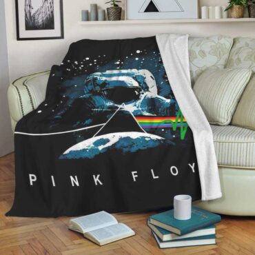 Pink Floyd Fleece Blanket - Dark Side Of The Moon Astronaut Premium
