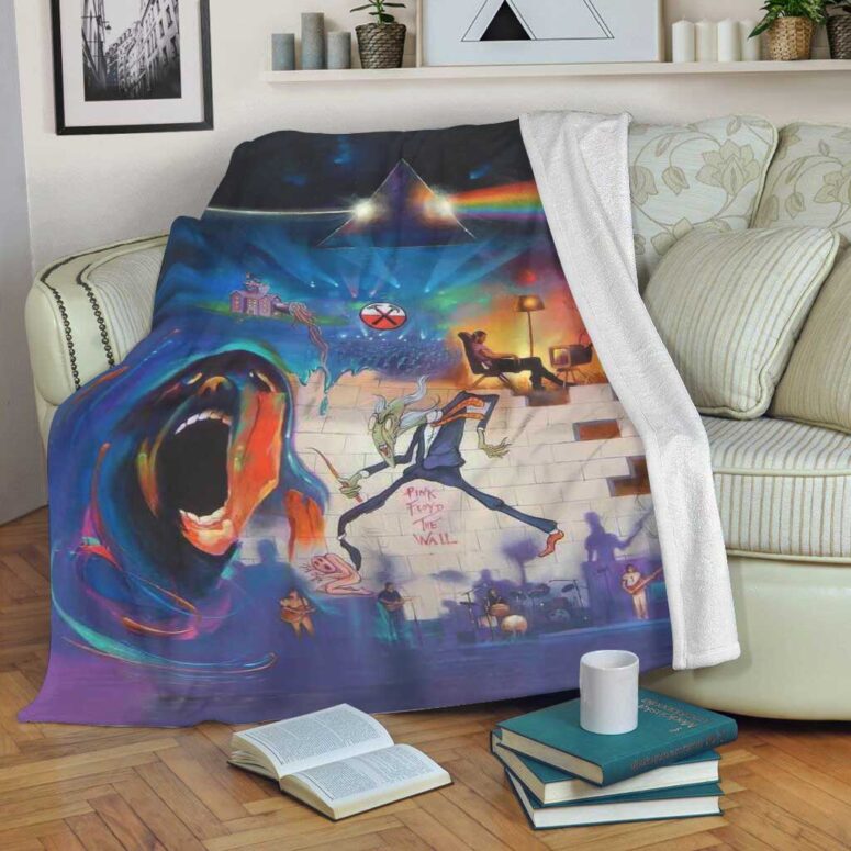 Pink Floyd Fleece Blanket - The Wall Dark Side of The Moon Fine Art Premium Pink Floyd Fleece Blanket - The Wall Dark Side of The Moon Fine Art Premium