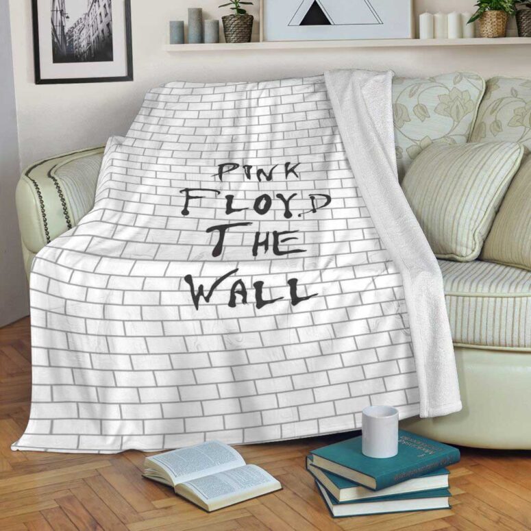 Pink Floyd Fleece Blanket - The Wall background Premium