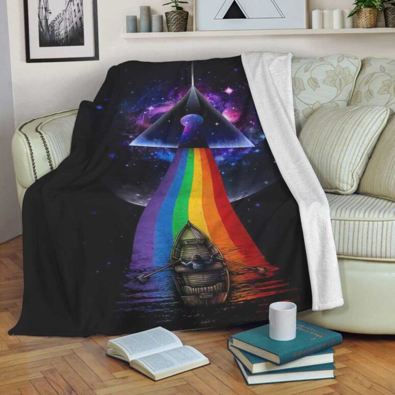 Pink Floyd Fleece Blanket - The Endless River x Dark side of the moon Premium