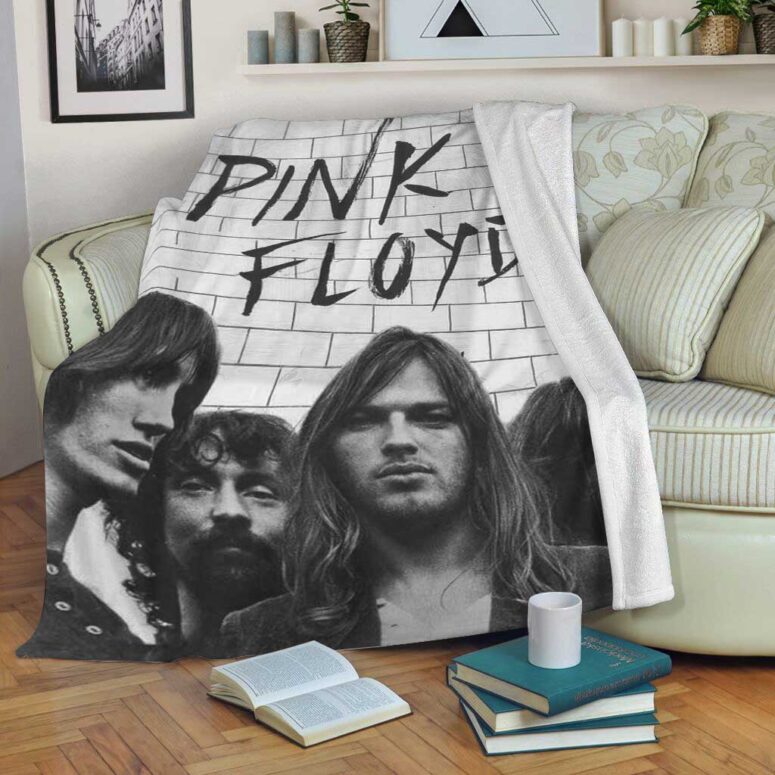 Pink Floyd Fleece Blanket - The Wall Full Sign Black x White Premium