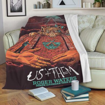 Pink Floyd Fleece Blanket - US x Them American Tour Premium