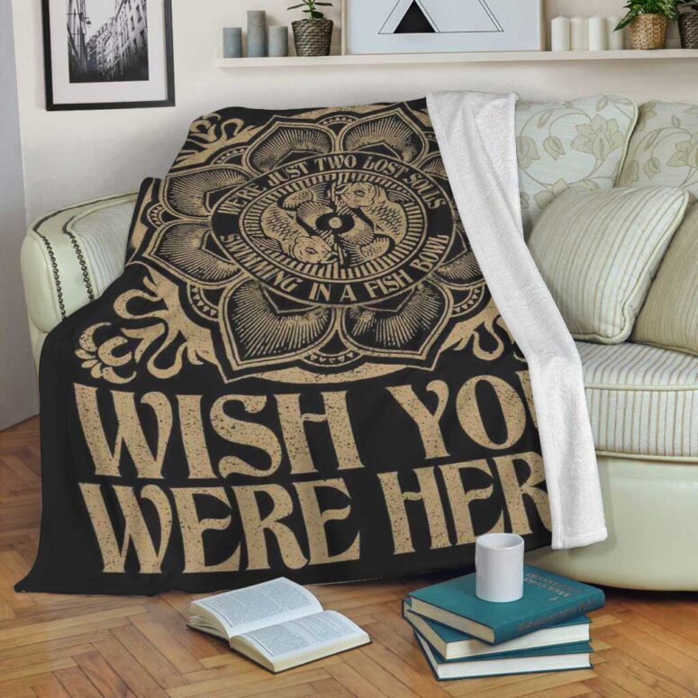 Pink Floyd Fleece Blanket - Wish You Were Here Were