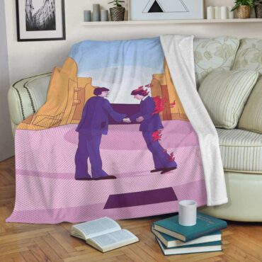 Pink Floyd Fleece Blanket - Wish you were here Art Pink Floyd Premium