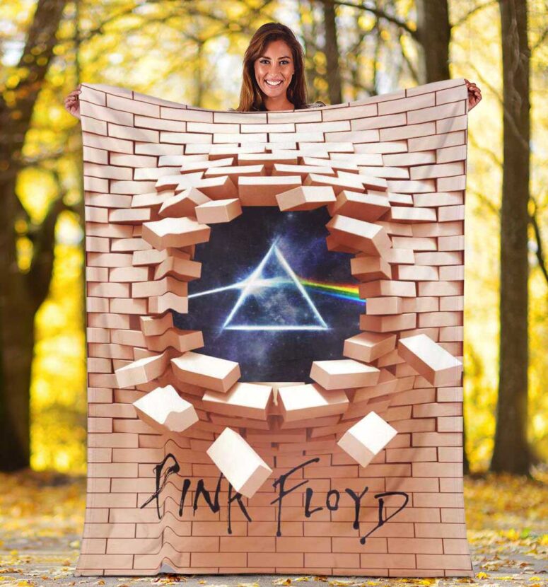 Pink Floyd Fleece Blanket - 3D Pink Floyd The Wall Premium Pink Floyd Fleece Blanket - 3D Pink Floyd The Wall Premium