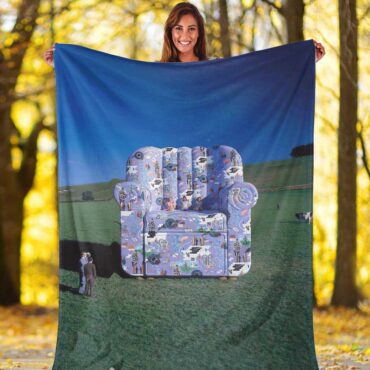 Pink Floyd Fleece Blanket - Characters Chair Premium