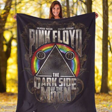 Pink Floyd Fleece Blanket - Dark Side Of The Moon 1972 1973 Premium