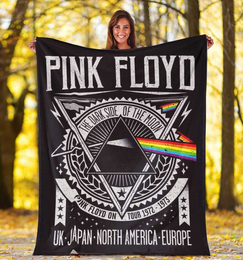 Pink Floyd Fleece Blanket - Dark Side Of The Moon Tour 1972 EMP Original Premium