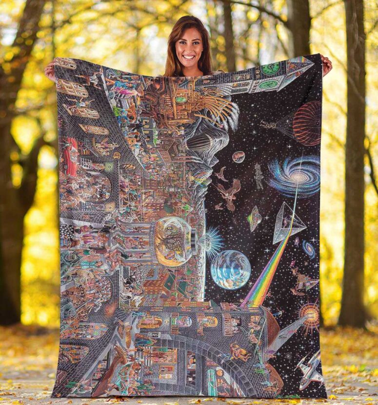 Pink Floyd Fleece Blanket - Echoes From The Darkside Of The Moon Premium