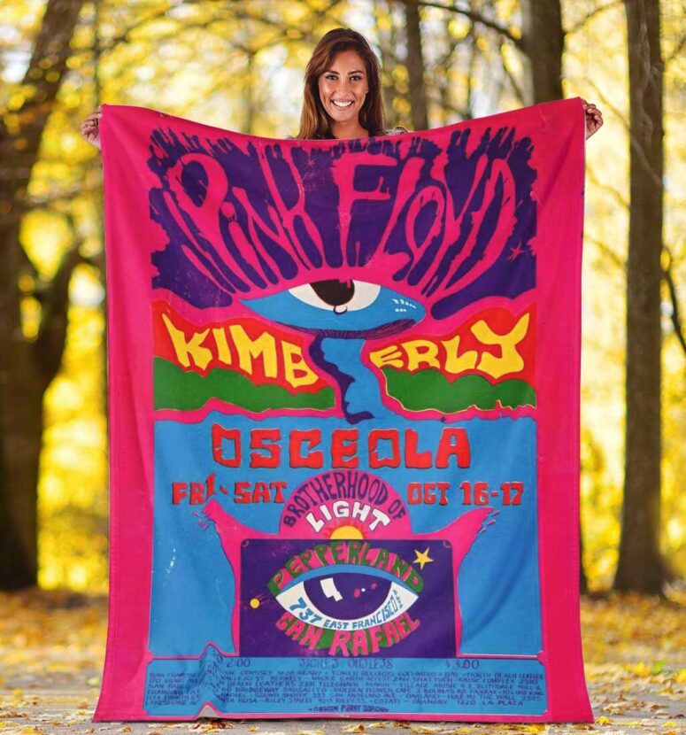 Pink Floyd Fleece Blanket - Kimberly Osceola Pepperland San Rafael Premium