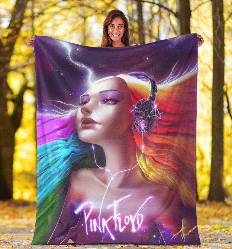 Pink Floyd Fleece Blanket - Lady Art Premium