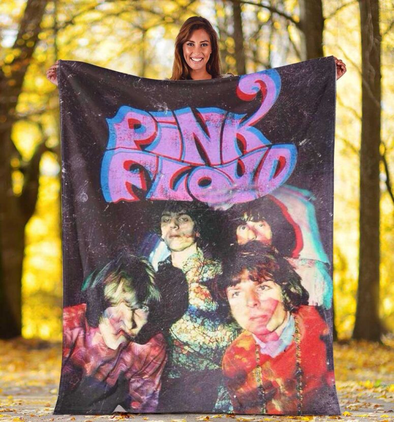 Pink Floyd Fleece Blanket - Psychedelic Art Premium Pink Floyd Fleece Blanket - Psychedelic Art Premium