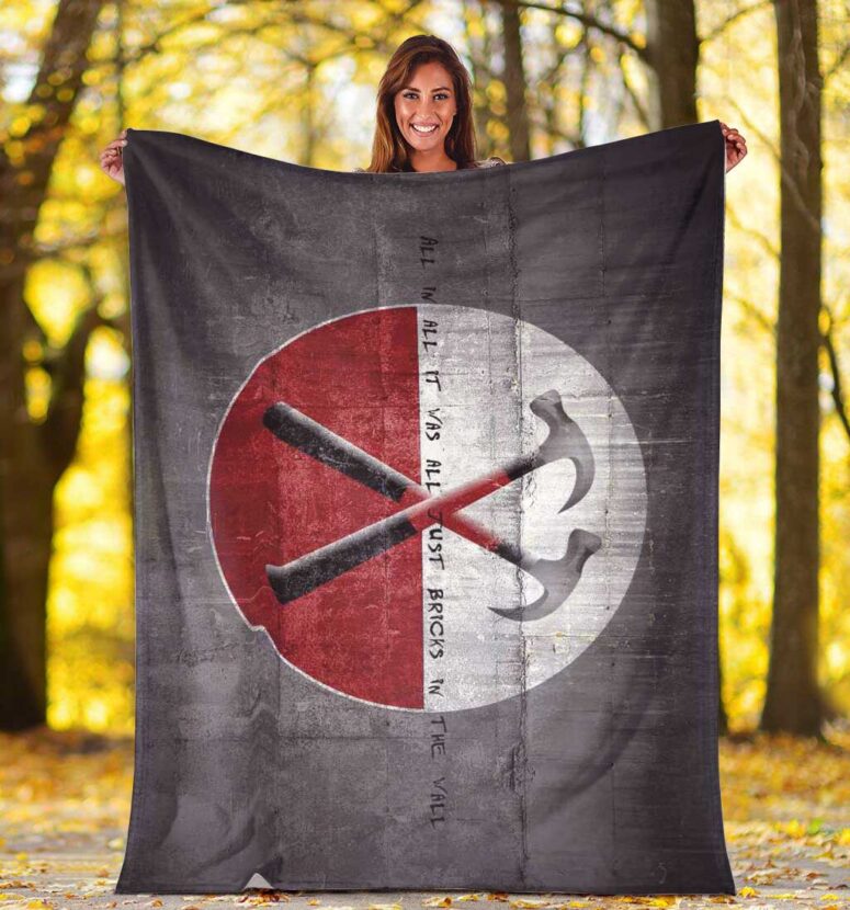 Pink Floyd Fleece Blanket - The Wall Premium Pink Floyd Fleece Blanket - The Wall Premium
