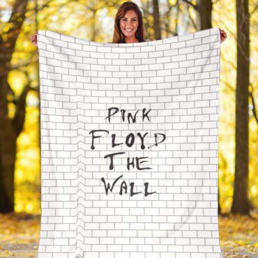 Pink Floyd Fleece Blanket - The Wall background Premium