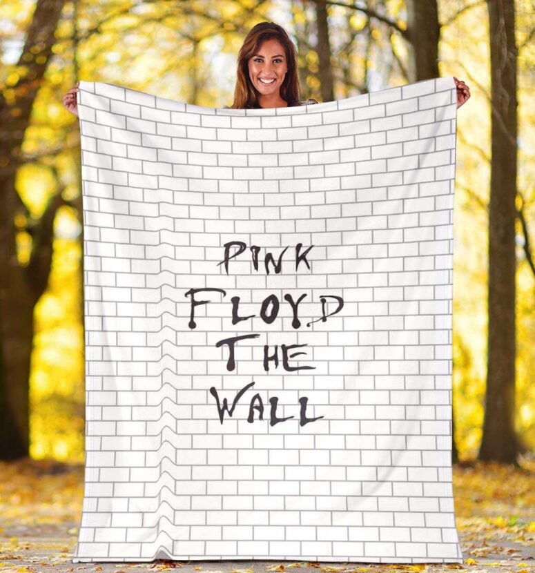 Pink Floyd Fleece Blanket - The Wall background Premium
