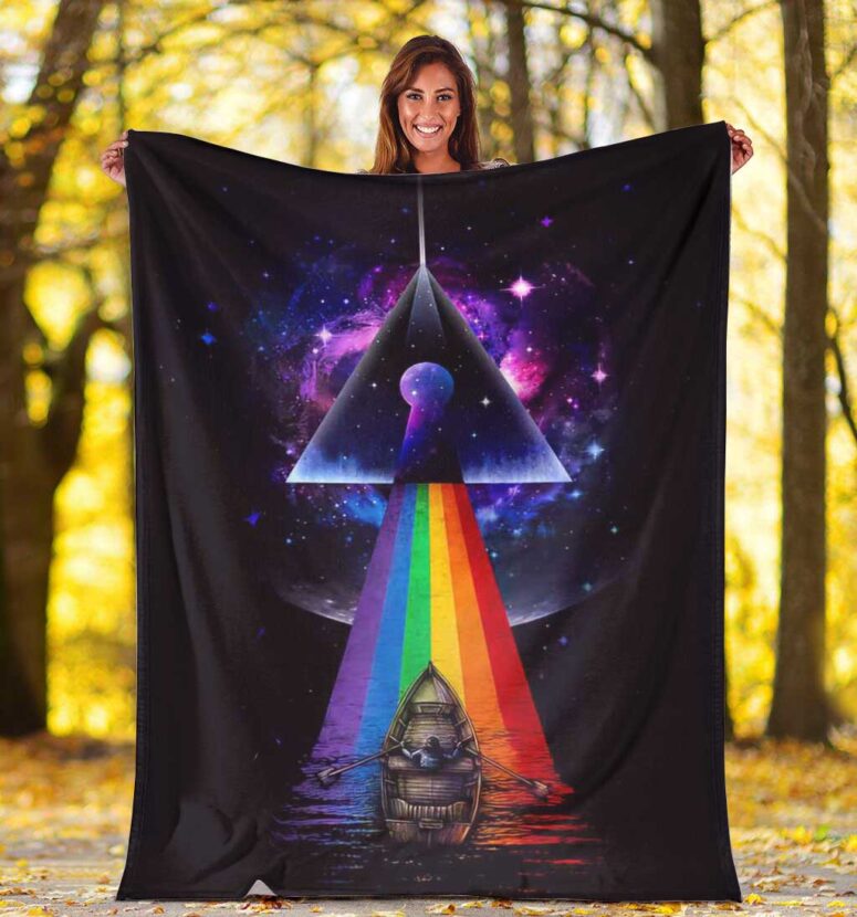 Pink Floyd Fleece Blanket - The Endless River x Dark side of the moon Premium