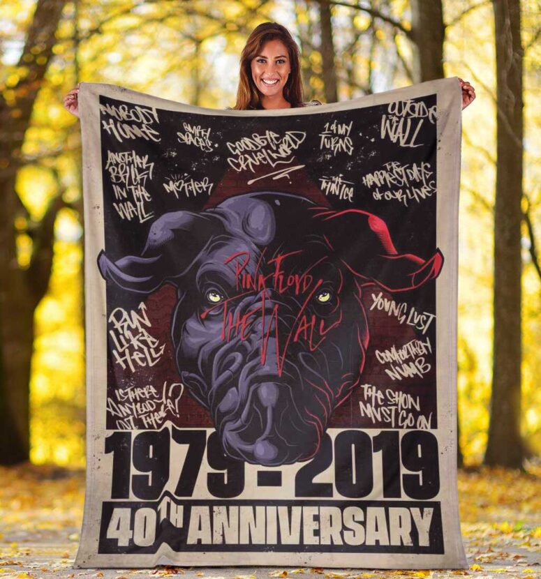 Pink Floyd Fleece Blanket - The Wall 40th Anniversary Fan Posters Premium