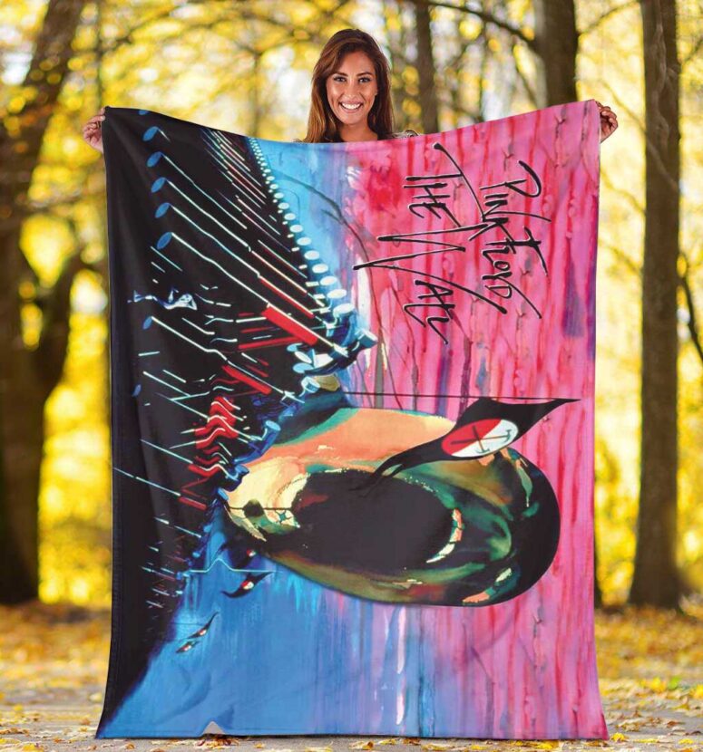 Pink Floyd Fleece Blanket - The Wall Hammers x Scream Premium Pink Floyd Fleece Blanket - The Wall Hammers x Scream Premium
