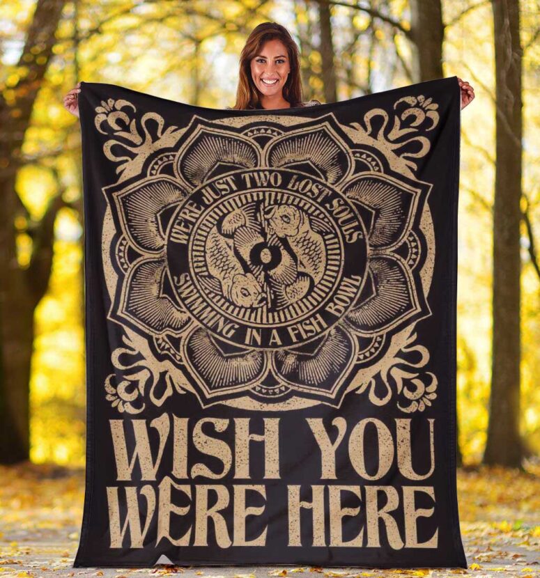 Pink Floyd Fleece Blanket - Wish You Were Here Were