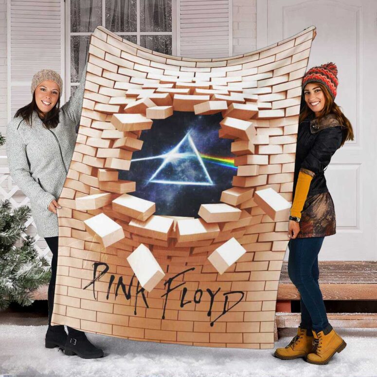 Pink Floyd Fleece Blanket - 3D Pink Floyd The Wall Premium Pink Floyd Fleece Blanket - 3D Pink Floyd The Wall Premium