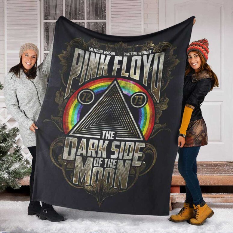 Pink Floyd Fleece Blanket - Dark Side Of The Moon 1972 1973 Premium