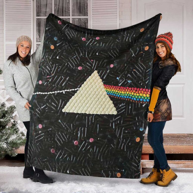 Pink Floyd Fleece Blanket - Dark Side Of The Moon Candy Premium
