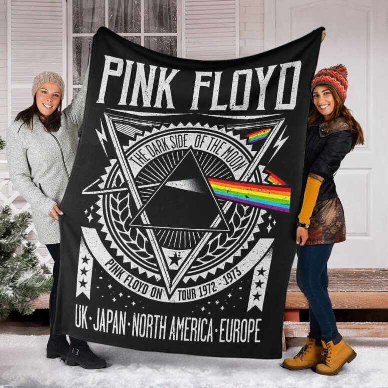 Pink Floyd Fleece Blanket - Dark Side Of The Moon Tour 1972 EMP Original Premium