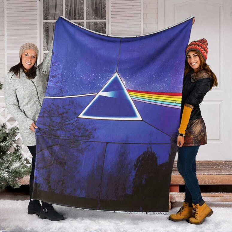 Pink Floyd Fleece Blanket - Dark Side of the Moon 30th Anniversary Remastered Premium Pink Floyd Fleece Blanket - Dark Side of the Moon 30th Anniversary Remastered Premium