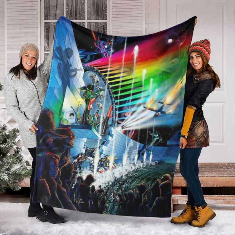 Pink Floyd Fleece Blanket - Interestellar Show Colorful Premium